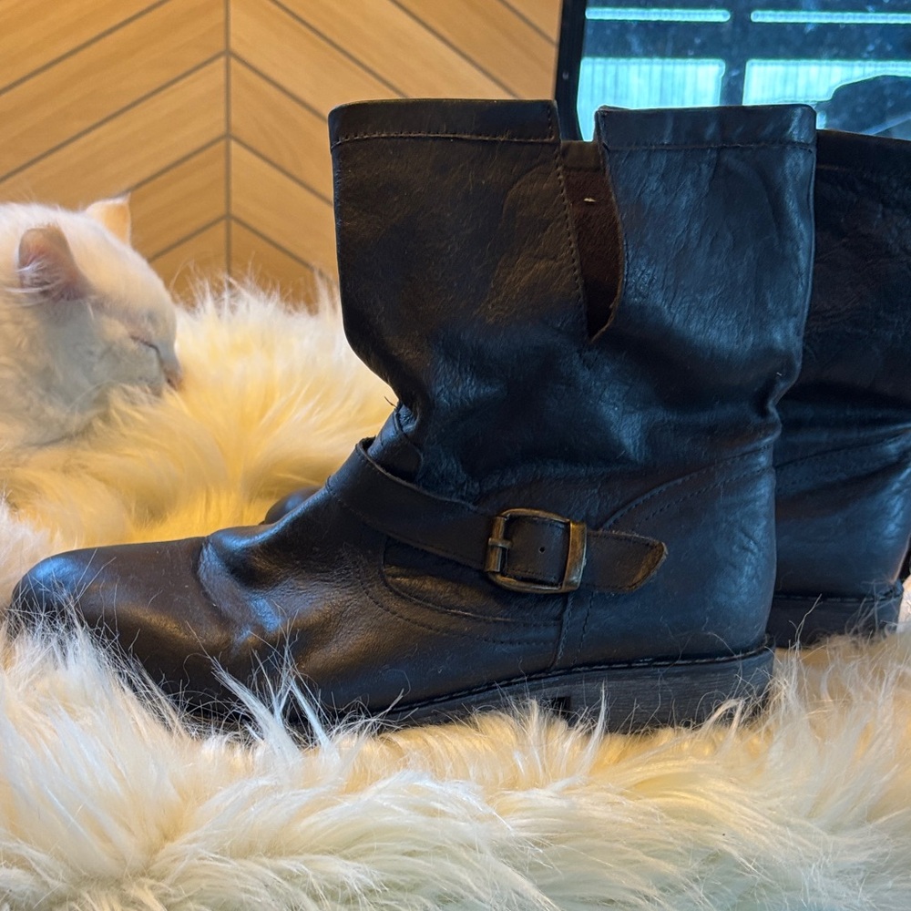 Nine West Moto boots, size 10